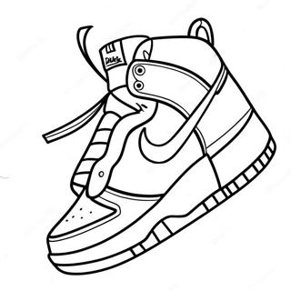 Nike Dunk Sneakers Coloring Page 30913-24910