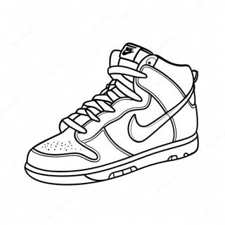 Nike Dunk Sneakers Coloring Page 30913-24912