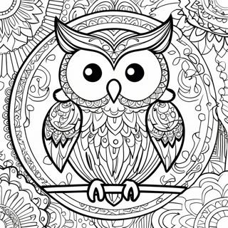 Owl For Adults Coloring Pages