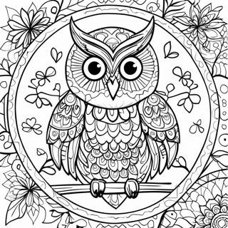 Owl Mandala Coloring Page 30923-24918