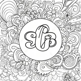 Colorful Logo Design Coloring Page 3092-2566