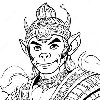 Monkey King Coloring Pages