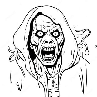 Horror Dark Coloring Pages