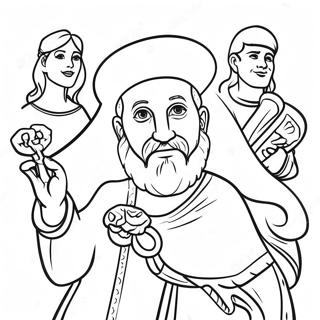 Creative Job Bible Characters Coloring Page 30964-24955