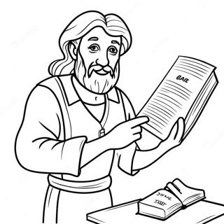 Creative Job Bible Characters Coloring Page 30964-24956