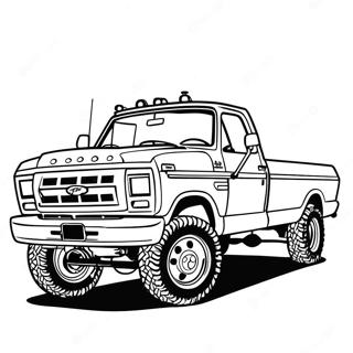 Ford F250 Coloring Pages