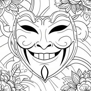 Halloween Mask Coloring Page 30993-24976