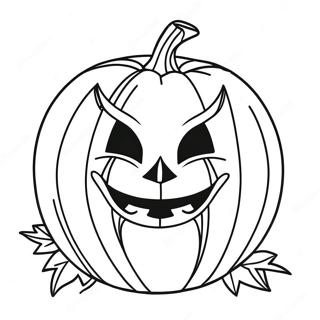 Spooky Pumpkin Mask Coloring Page 30994-24979