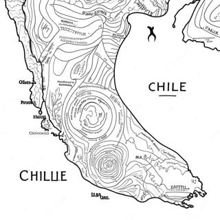 Chile Map Coloring Page 31003-24982