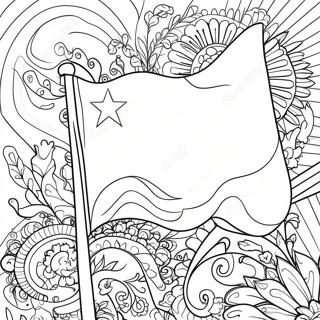 Colorful Chilean Flag Coloring Page 31004-24988