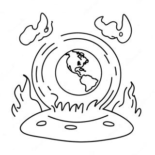 Climate Change Awareness Coloring Page 31023-25000