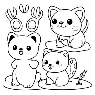 Cute Animals Affected By Climate Change Coloring Page 31024-25003