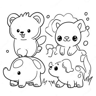 Cute Animals Affected By Climate Change Coloring Page 31024-25004