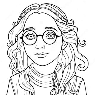 Luna Lovegood Magical Creature Coloring Page 31053-25023