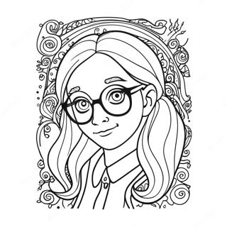 Luna Lovegood Quibbler Cover Coloring Page 31054-25025