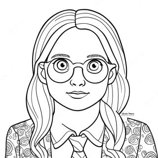 Luna Lovegood Quibbler Cover Coloring Page 31054-25028