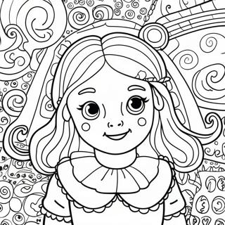 Alice In Wonderland Trippy Coloring Page 31083-25051