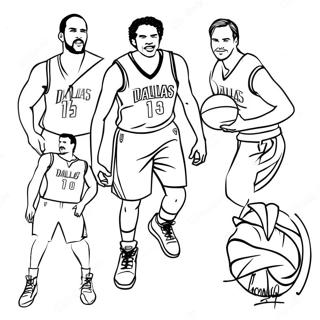 Dallas Mavericks Coloring Pages