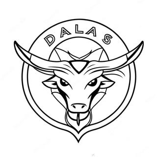 Dallas Mavericks Logo Coloring Page 31104-25064