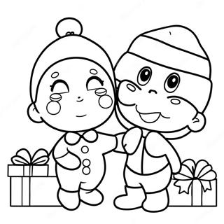 Cocomelon Christmas Coloring Pages