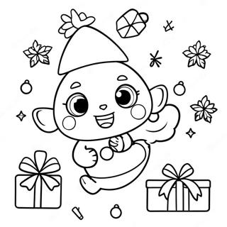 Cocomelon Christmas Characters Coloring Page 31112-25067