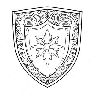 Medieval Shield Coloring Page 31123-25081