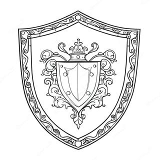 Medieval Shield Coloring Page 31123-25084