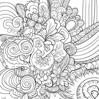 Colorful Marks Coloring Page 3112-2582