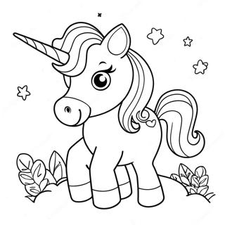 Cute Unicorn Fantasy Coloring Page 31133-25091