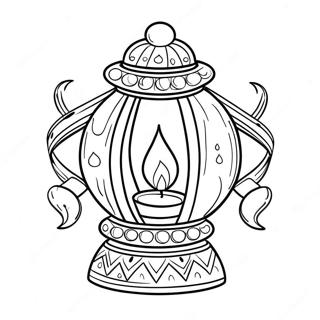 Kindergarten Diwali Lantern Coloring Page 31142-25094