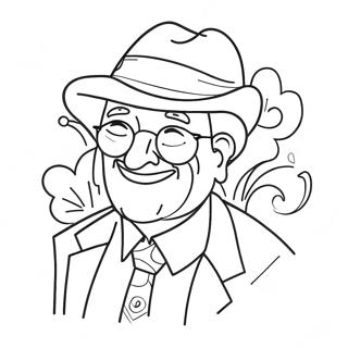 Grandfather Happy Fathers Day Grandpa Coloring Pages