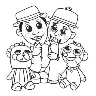 Colorful Puppet Friends Coloring Page 31193-25143