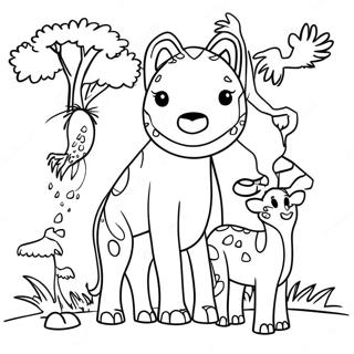 Savanna Coloring Pages