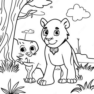 Savanna Animals Coloring Page 31202-25138