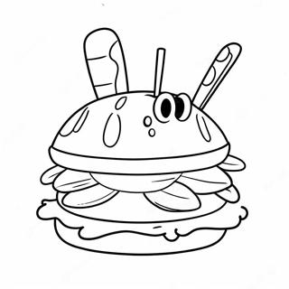 Krabby Patty Coloring Page 31212-25155