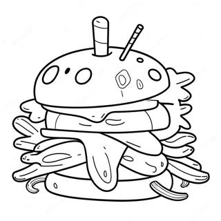 Delicious Krabby Patty Coloring Page 31213-25151