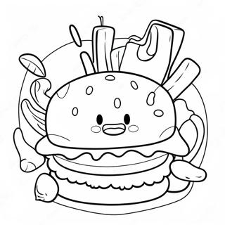 Delicious Krabby Patty Coloring Page 31213-25152