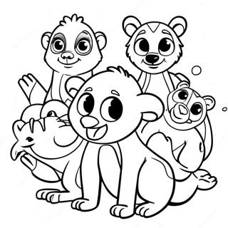 Zoboomafoo And Friends Coloring Page 31233-25169