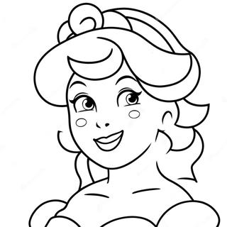 Princess Peach Face Coloring Page 31272-25202