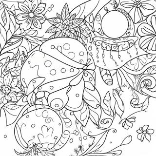 Festive Holiday Card Coloring Page 31293-25218