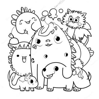 Fun Doodle Animals Coloring Page 312-251