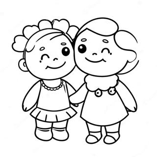 Best Friends Coloring Pages