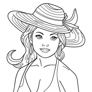 Nami With Straw Hat Coloring Page 31343-25257