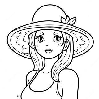 Nami With Straw Hat Coloring Page 31343-25260