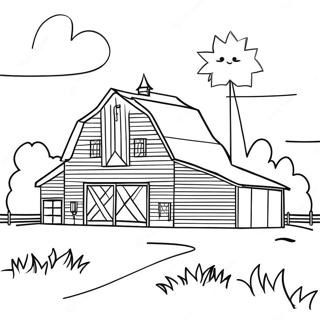 Charming Wisconsin Barn Coloring Page 31353-25265