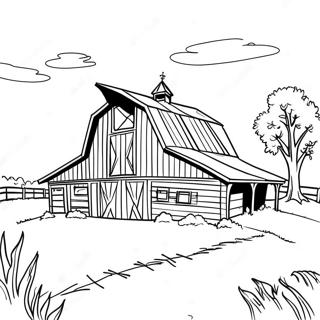 Charming Wisconsin Barn Coloring Page 31353-25268