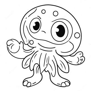 Cute Germ Cartoon Coloring Page 31362-25270