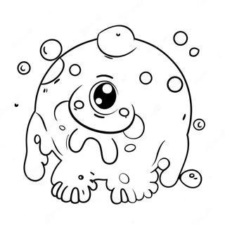 Cute Germ Cartoon Coloring Page 31362-25272