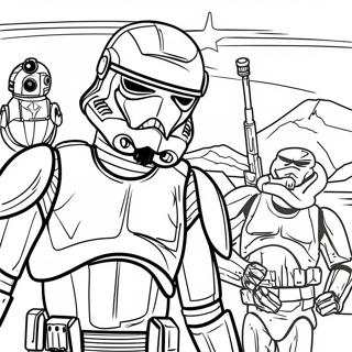 Star Wars Bad Batch Coloring Page 31372-25275