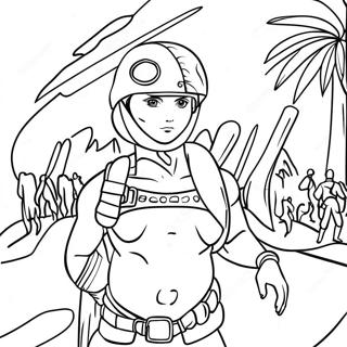 Hunter Leading The Bad Batch Coloring Page 31373-25277